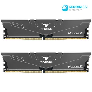 [서린공식] 팀그룹 T-Force DDR4-3600 CL18 Vulcan Z Gray 패키지 서린 (16GB(8Gx2))