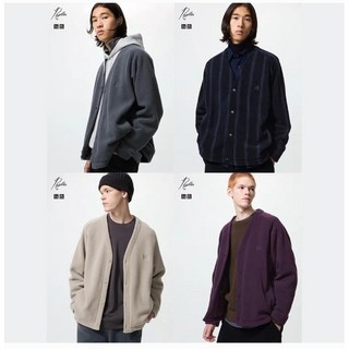 유니클로 x 니들스 Needles 남녀공용 플리스 데일리 오버사이즈 가디건