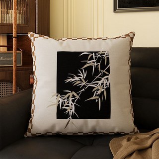 復古輕奢綠色抱枕美式復古抱枕中古風美拉德沙發靠背墊牀頭軟靠枕, 1件, 747