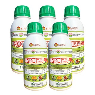 농사친구 파리응애균뚝 액제 유기농업자재 병해충관리제, 5개, 500ml