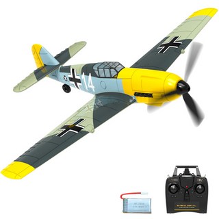 BF109 RC 비행기 2.4G 4CH 400mm 날개 길이 원 키 곡예 원격 제어 항공기 RTF 761-11 EPP 폼 RC 전투기, 01 1 battery