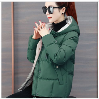 베베어스 여성 겨울 후드 집업 두꺼운 따뜻한 패딩 점퍼 빅사이즈 추천 하이넥 지퍼 간절기 웰론 솜패딩 루즈핏 쇼트 레터링 아우터 방한복 외출 보온 캐주얼 코트