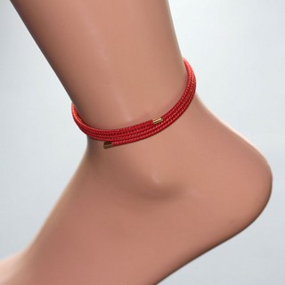 자기장 에너지 건강발찌 네오디뮴자석 팔찌 무릎 관절 미세전류 목걸이 자기장팔찌 사이즈 내 마음대로 조절 혼합 레드금색, 1개