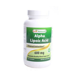 Best Naturals Alpha硫辛酸膳食補充膠囊 600mg, 120顆, 1罐