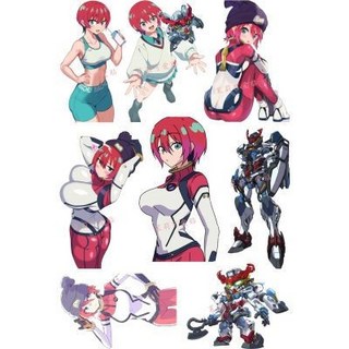 動漫周邊 貼紙 機動戰士高達GQuuuuuuX天手讓葉 瑪鞦筆記本電腦手機行李箱貼紙, 1個
