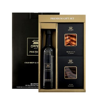 신라명과 수제쿠키 콜드브루 커피 선물세트, 1세트, 1.24kg