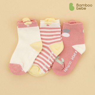 밤부베베 스스로 논슬립 양말 피치 핑크