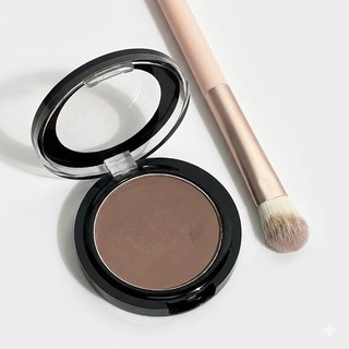 陰影粉餅, 修容 立體 鼻影 陰影 側影 裸妝 高光 提亮 男女通用【帶刷子】, 1個