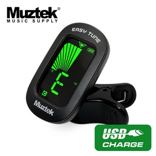 Muztek EASY TUNE 충전식 클립 튜너, 1개