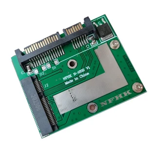 mSATA SSD-2.5 ''SATA III 6.0Gbps 어댑터 변환기 라이저 카드 모듈 보드 노트북 PC 용 미니 PCIE SSD 확장, 01 Green