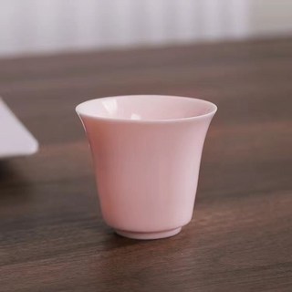 賣場新品女神茶具女士專用泡茶壺便攜式捏花旅行茶具茶具套裝戶外露營泡茶壺女士粉色茶杯一壺二杯, 1個, 铃铛杯