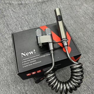 비데 슬림형 자동물내림비데 직수 향균 변기 대림바스비데 엉덩이 초박형 수동 세정 샤워 사무실 양변기종류 스프레이건 화장실 위생 스테인리스 자동커버 수동비데 셀프 온수가능 보보비데, 고객직접설치, 총그레이 버킷 파트너 세트