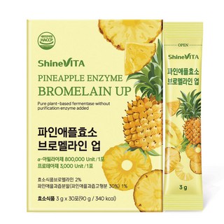 웰메이커 80만 고역가 파인애플 효소 브로멜라인 업 탄수화물 단백질 분해효소, 1개, 90g