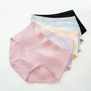 고탄력 모달 텐셀 면 스판 엉낌없는 노라인 여성 팬티 6종 세트