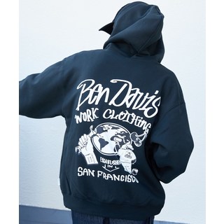 벤데이비스 후드집업 남녀공용 월 태깅 집업 후디 오버핏 두꺼운 기모