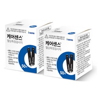 케어센스 혈당측정검사지, 2개, 50개입