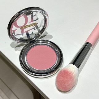 熱賣腮紅眼影兩用盤 顯白膨脹色玫瑰豆沙粉 啞光女團嫩妹色 橄欖皮適用, 1個, 玫瑰豆沙腮紅,4.5g