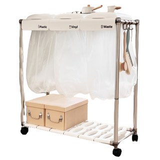 PICO 分類回收桶 3件組, 白色