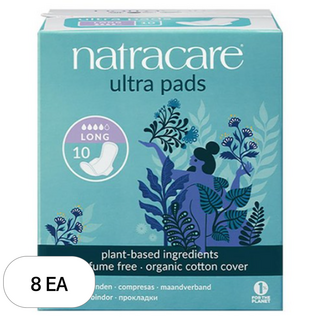 나트라케어 울트라 패드 윙 생리대 날개형, 8개, 10개입