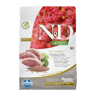 法米納Farmina ND 全系列 貓飼料 300g/1.5kg 小包裝, 1個, QC6黎麥無穀體態泌尿鴨肉籚筍300g