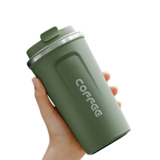 咖啡隨行杯 保溫杯, 1個, 綠色, 510ml