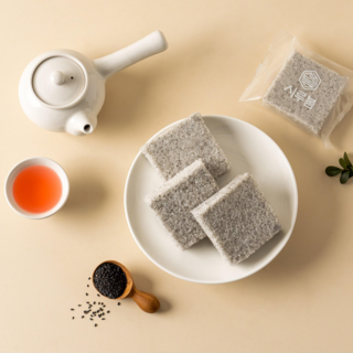 시루봄 아침식사대용 흑임자설기, 15개, 100g