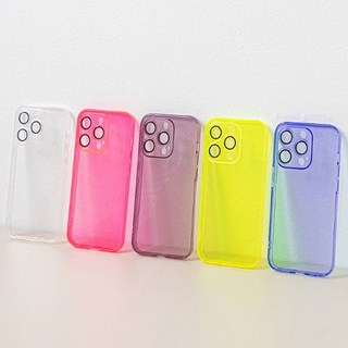 슬림 컬러 카메라 보호 투명 젤리케이스 JT