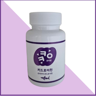 큰키앤 키드로이친 500mg 콘드로이친 상어연골 분말 해조칼슘 산양유 단백 판토텐산 칼슘, 큰키앤 키드로이친 우리 아이 콘드로이친 500mg x, 60정, 1개