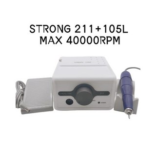 네일드릴 네일머신 네일드릴머신65W 스트롱 맥스 211 전기 네일 드릴 35K 105L 핸들 향상 및 페디큐어 기계, [01] STRONG MAX 211 105L, 1개, 01 STRONG MAX 211 105L