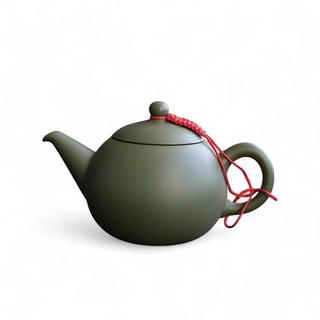 台灣製造 大圓珠壺 深松綠 300ml - 鶯歌陶瓷茶壺 台灣茶具 泡茶壺, 1個