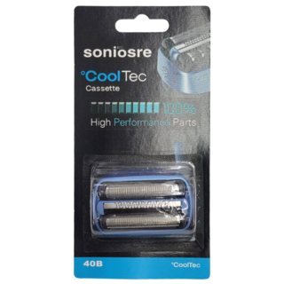 BRAUN 百靈 CoolTec 刮鬍刀刀頭刀網 40B, 40B 副廠刀頭, 藍色