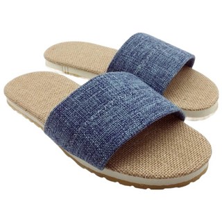 TAIWAN SLIPPER 台灣犀利趴 和風系列 棉麻室內家居拖鞋, XL, 爵色藍, 1雙