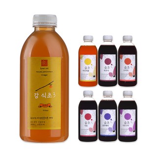 숨가득 3년 자연 숙성 감식초 숨초 과일 시리즈 / 숨초 파인애플 복분자 오미자 석류 블루베리 아로니아 전통장인의 항아리 숙성 천연식초, 1000g, 1개