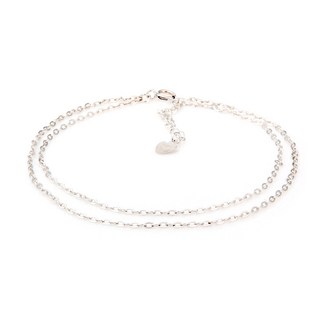 미니아트 여성용 92.5 모줄 두줄 체인 팔찌 MU219