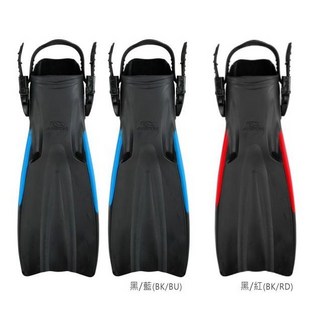 游龍潛水 AROPEC TURBINE 調整式蛙鞋 潛水橡膠蛙鞋, 黑/紅,S