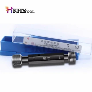 스레드 링 게이지 G 파이프 플러그 정밀 외부 나사 피치 테스트 도구 G1/16, 1개, 01 G plug gauge_02 G1-8