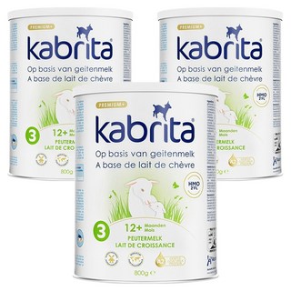 카브리타 프리미엄+ 산양 분유 3단계 리뉴얼 버전, 3개, 800g