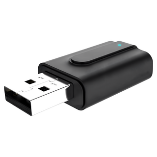 雙聲道藍芽發射接收器二合一 車用/電腦AUX音頻轉換器 藍牙5.0穩定連接, 詳見包裝