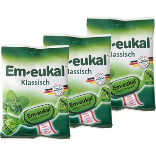 DR.C.SOLDAN Em-eukal無糖潤喉糖 經典尤加利薄荷, 75g, 3包