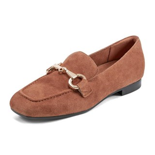 Rockport 여성용 폴리 로퍼 플랫 브라운. 10 129384