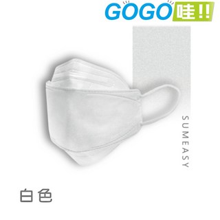 順易利 立體醫用口罩 雙鋼印 KF94口罩 一盒10入 4D韓版魚型口罩 成人口罩 台灣製, 1個, 白色一盒10片(白外盒), 白色, 10
