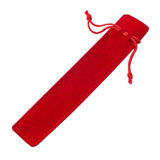 스웨이드 조임끈 볼펜 케이스 판촉물 답례품 샤프 선물 필기구, 레드, 20개