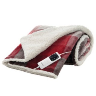 이메텍 프리미엄 전기담요 GOK-099, MIX(레드 그레이 혼합), 180 x 140 cm