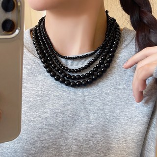 珍珠鎖骨鏈 韓版ins風 鈦鋼項鍊 高級感 百搭小眾 吊墜配飾 約會穿搭 不易褪色 輕奢質感 氣質女神 告白禮物 浪漫紀念 顯瘦款 女神氣場