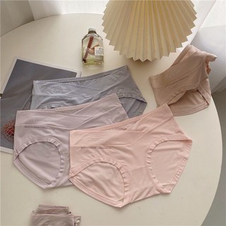 孕期內褲 低腰孕婦內褲 柔軟舒適高彈力 產前孕婦內褲 孕中期孕晚期抗菌大碼短褲