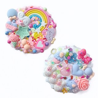 티엘에스 손거울 생크림 데코 만들기 놀이, 1개