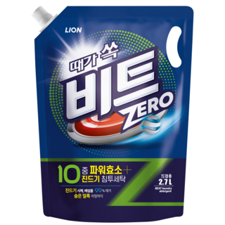 비트 제로 액체세제 일반드럼겸용, 2.7L, 4개