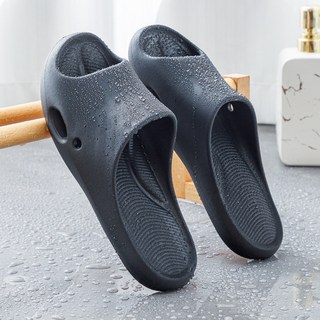 RALIYA 瑞黎雅 老人可用防滑拖鞋 男女室內EVA軟底速乾浴室涼拖鞋, 黑色,39-40【正常尺碼】, 黑色