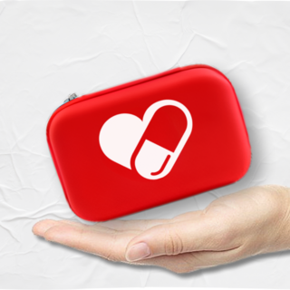 한스터프 구급약파우치 여행용구급함 휴대용 비상약통 응급약통, 1개, 구급약파우치(미니)