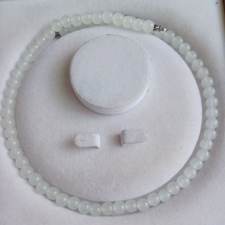 天然8mm羊脂白玉項鍊，溫潤細膩，簡約百搭，平安吉祥，襯托優雅氣質